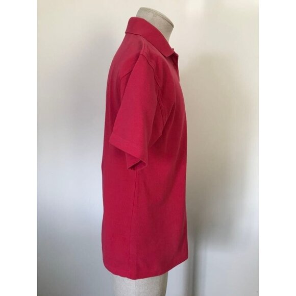 Vintage PRINGLE SPORTS Short Sleeve Golf Polo Shirt Mens Size Small Pink - Picture 5 of 8